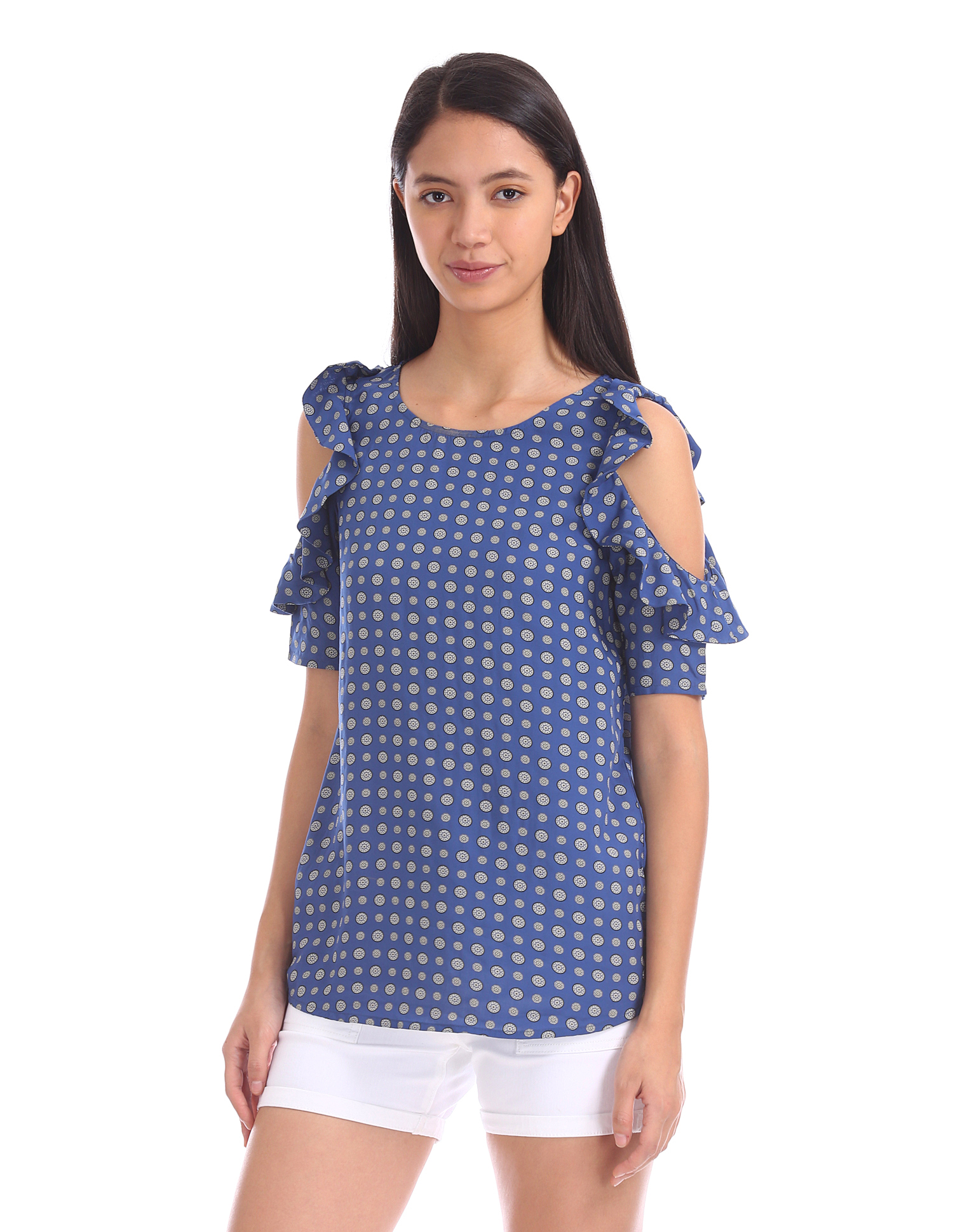 U.S. Polo Assn. Women Casual Wear Printed Top